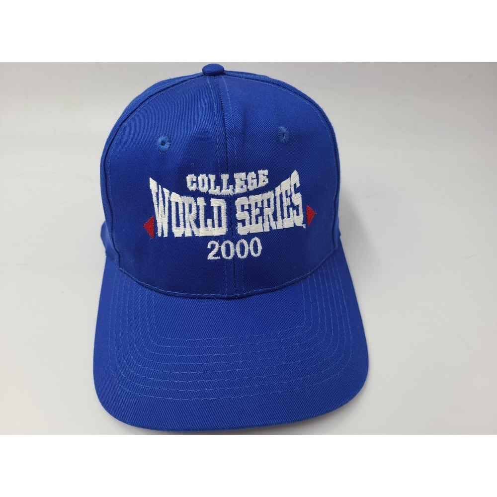Vintage 2000 College World Series Snapback Hat Cap‎ Men Women NCAA Baseball Blue